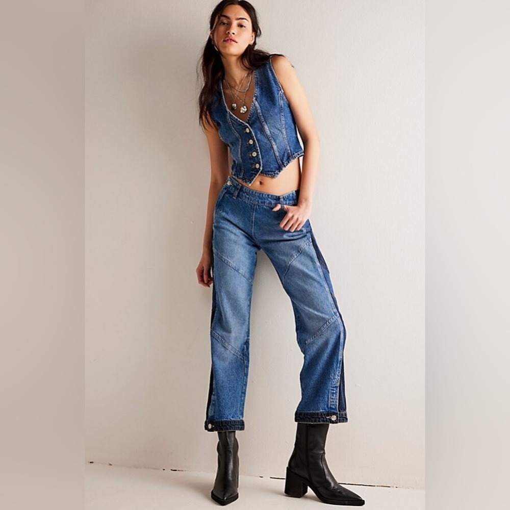We The Free Moonlit Moto Slim Bootcut    Jeans